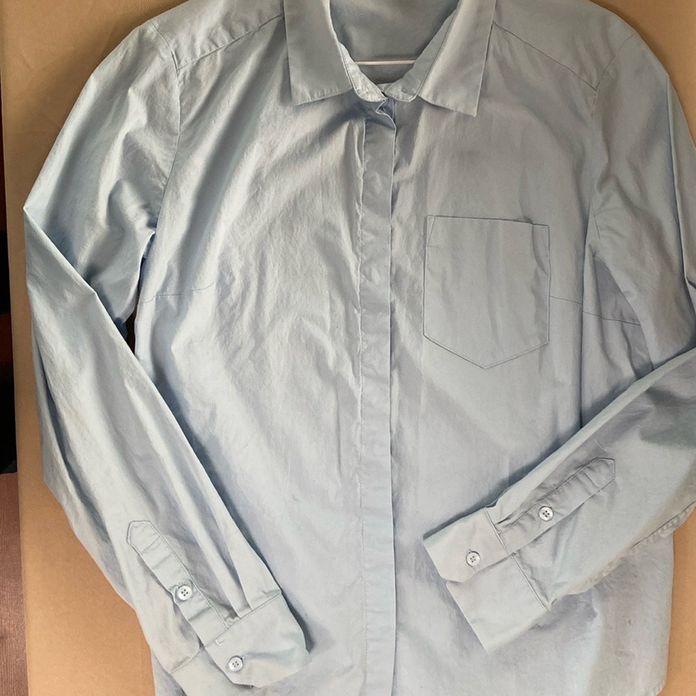 Simply Styled Blue Button Down Shirt